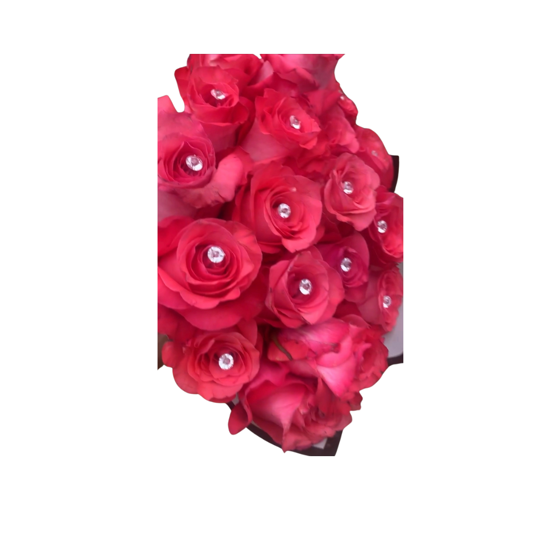 25 Roses - 1 Color - Diamond Luxe Bouquet