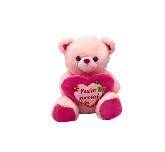 15 inch Pink Bear Holding Pink "You're So Special Heart"