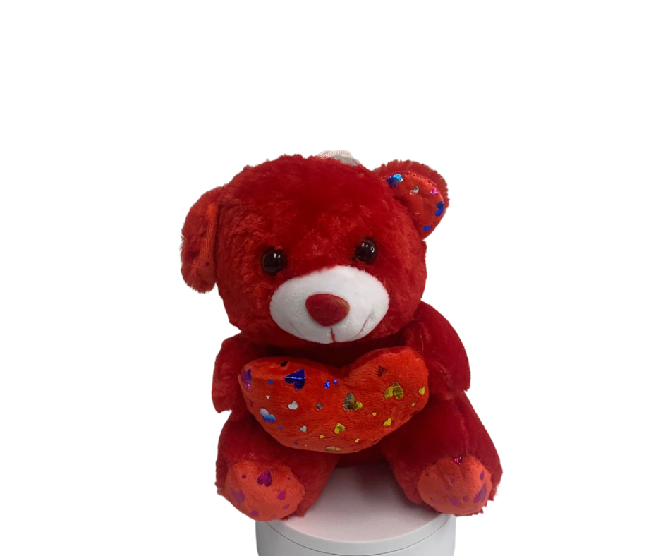 8.5 inch Pink Sparkle Bear