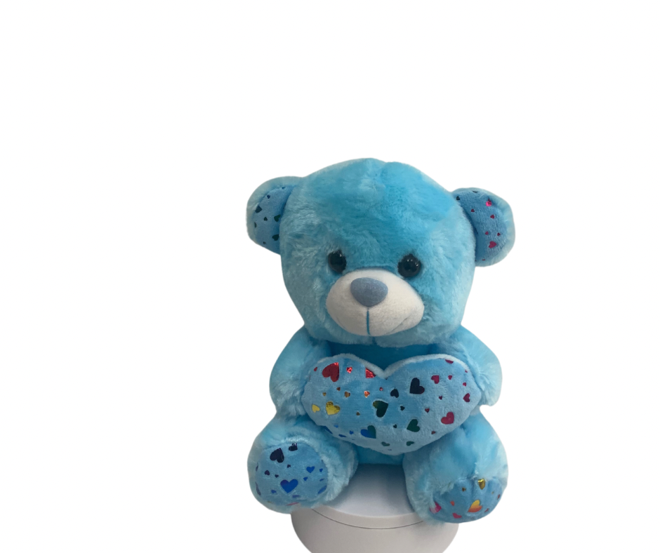 8.5 inch Blue Sparkle Bear