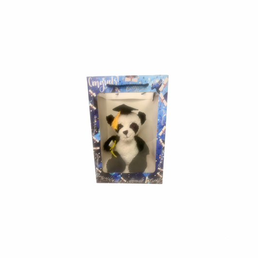 Panda Graduation Bear in Blue Graduation Gift Bag