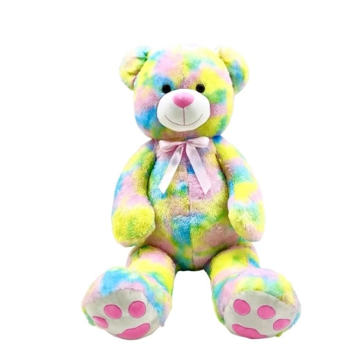 51 inch Pink/Purple/Yellow/Blue Tye Die Bear