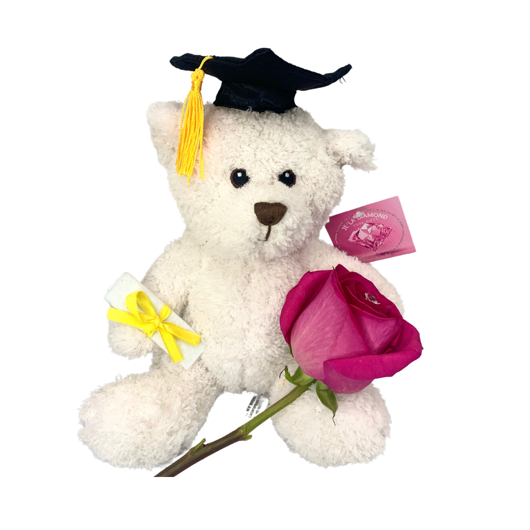 White Graduation Teddy Bear