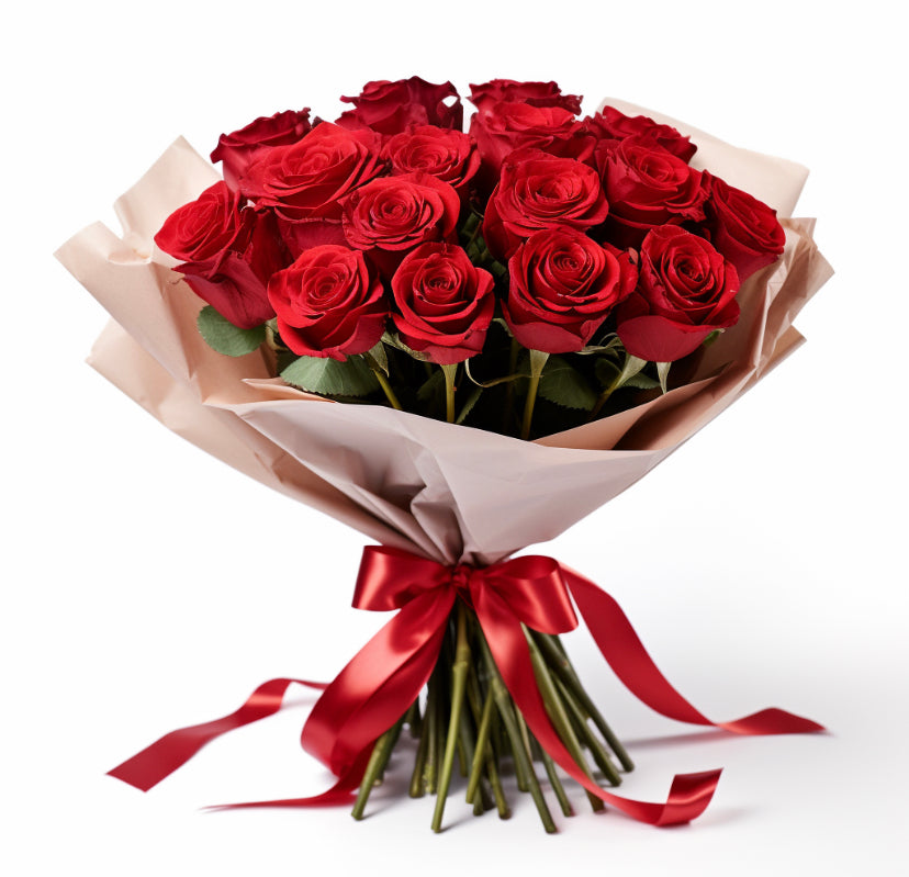 25 Roses - 1 Color - (PLAIN)