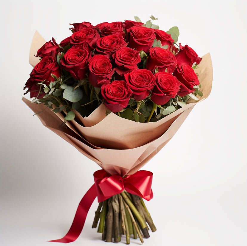 25 Roses - 1 Color - (PLAIN)